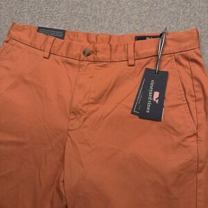 NEW Vineyard Vines‎ Breaker Pants Men's 34x34 Terra Cotta Orange Preppy Golf